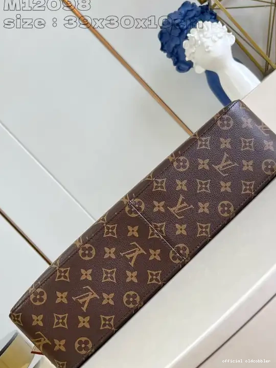 Official oldcobbler MM-39x30x10cm Slouchy VUITTON LOUIS 0527